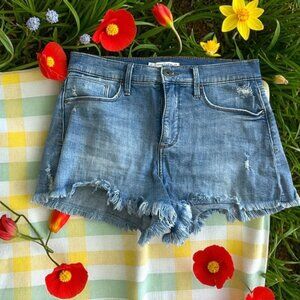 WHETHERLY Frayed Cutoff Denim Shorts Size US 4 / 27